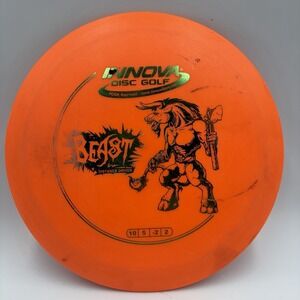 Innova Dx‎ Beast 167.1 Grams Bright Orange w/Green Foil Hot-Stamp Disk Golf